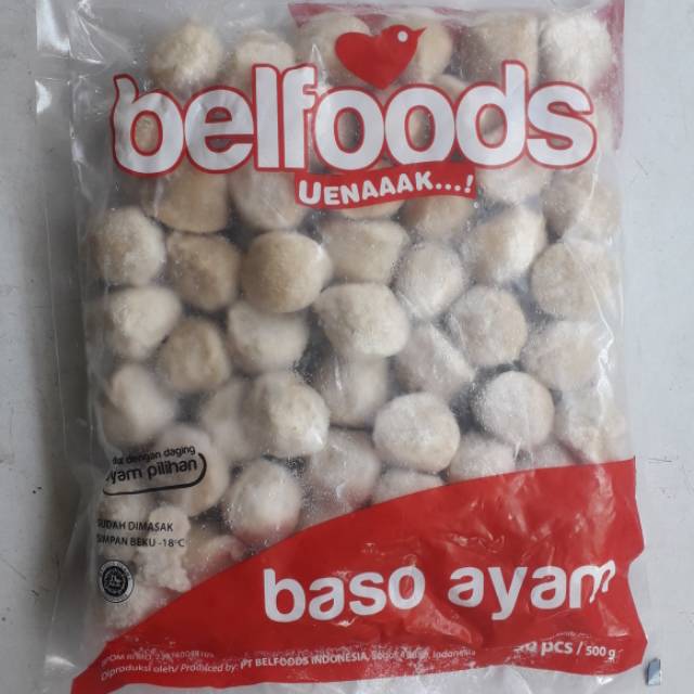 

Bakso ayam belfoods uenaak isi 50