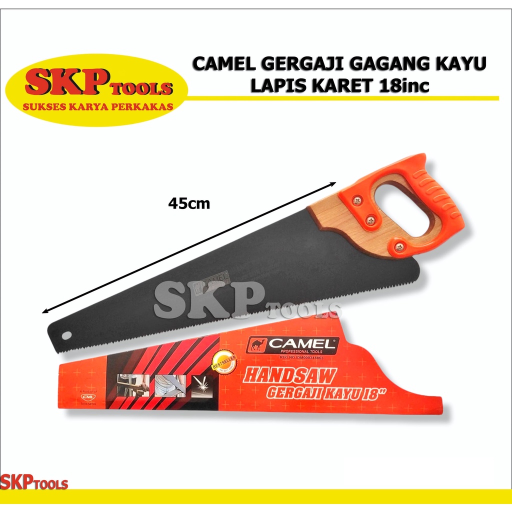 CAMEL GERGAJI GAGANG KAYU LAPIS KARET 18inc Gergaji Potong Kayu