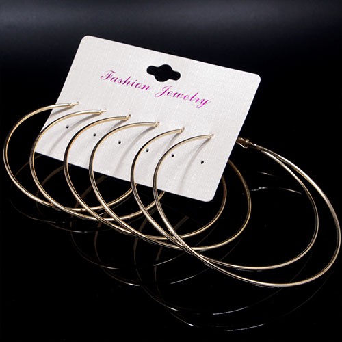 Anting Bulat Korea 3 Pairs