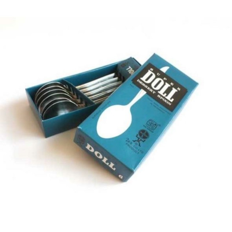 SUPER DOLL Sendok Makan Stainless Steel 1 box isi 6 pcs