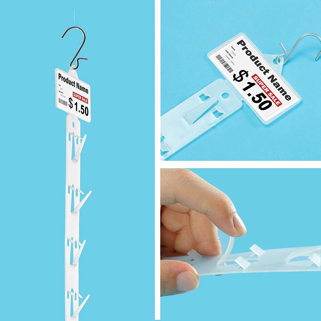 [Supermarket Snack Plastic Hanging Strips ][Store Hang Snacks Display Hanger Hooks ][Hanging Commodity Promotion Retail Storage Strip][Useful Shop Merchandising Clip Strips]