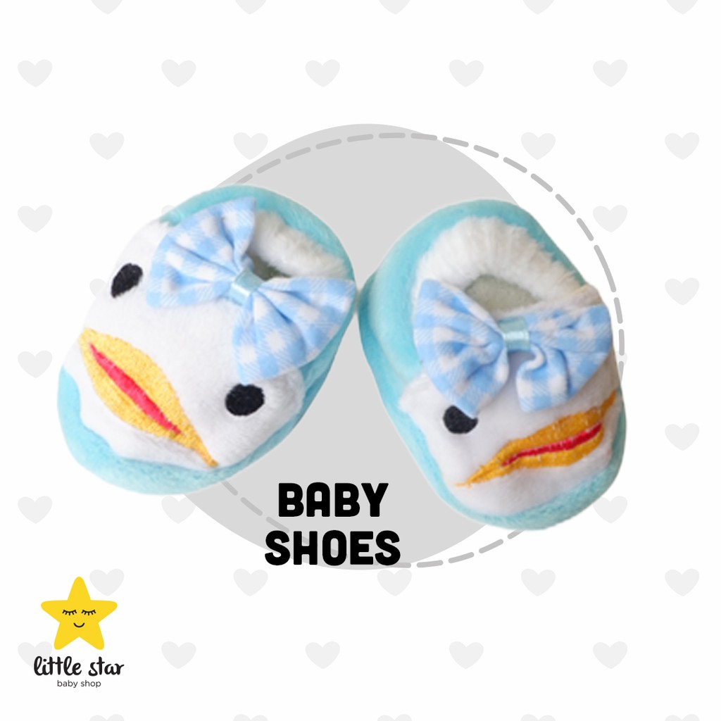 Sepatu Kain | Sepatu Karet Bayi Newborn Donald Duck