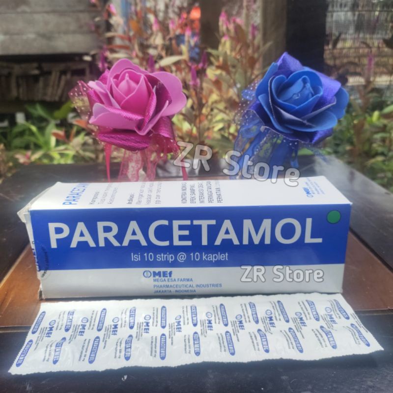 PARACETAMOL 500mg MEF isi 1kotak 100tablet