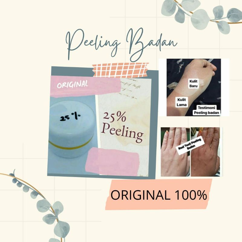 Peeling Gel 25% / Peeling Badan / body Peeling / Peeling Pengelupasan / Pemutih Badan