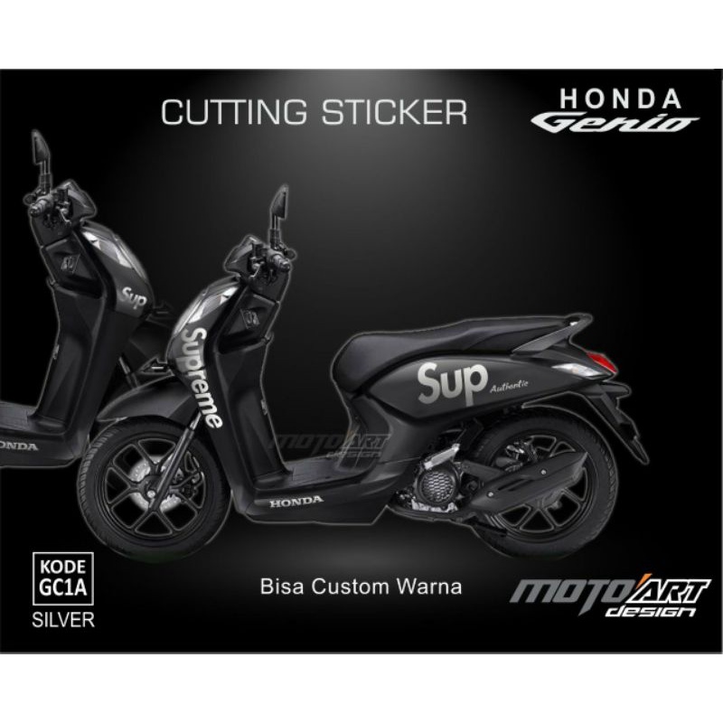 Cutting sticker honda genio motif supreme