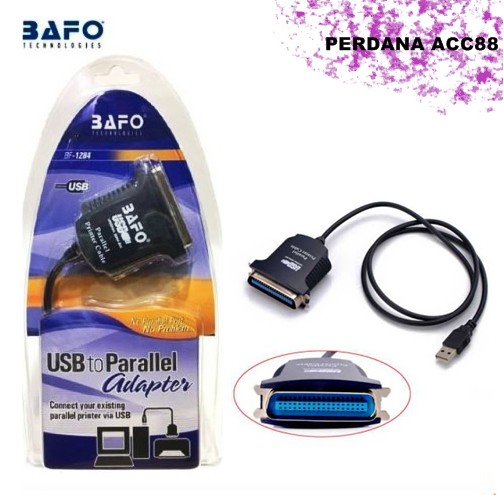 Jual BAFO USB to Parallel Printer Adapter BF1284 ORIGINAL Shopee