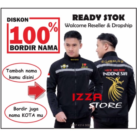 JAKET MAJLIS MAFISHO + BORDIR NAMA | Promo jaket majelis mafisho / mafia sholawat / mafish