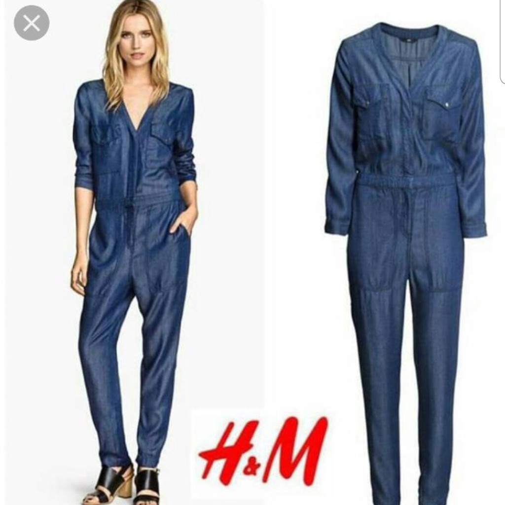hm denim jumpsuit