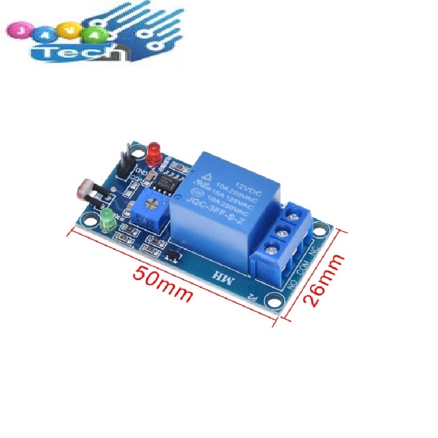 Modul Relay Cahaya Photoswitch Input DC 5V LDR Light Sensor