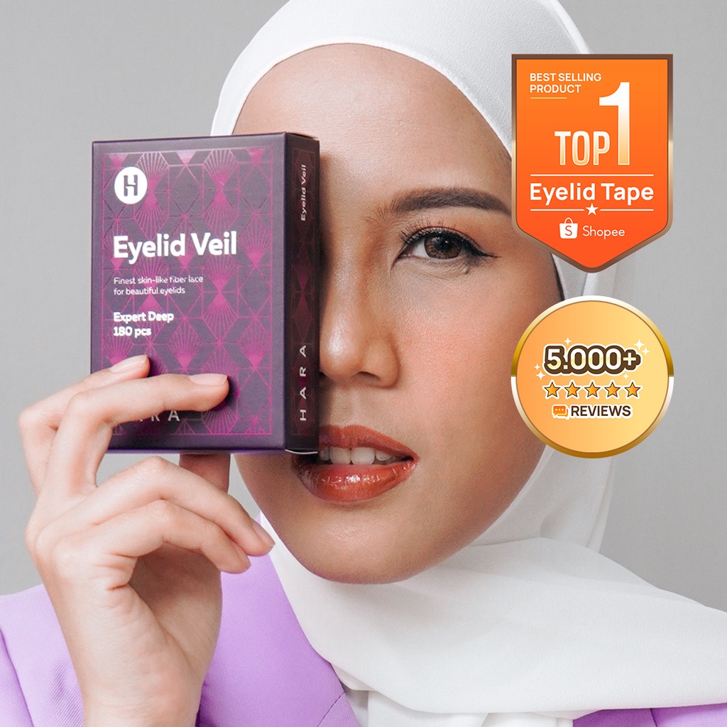 HARA Eyelid Veil x Nanath Nadia Scot Skot Mata Jaring Eyetape Lace Invisible