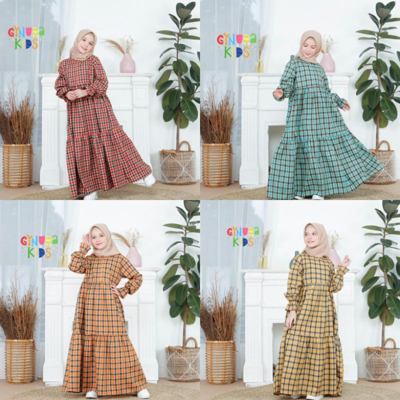 Baju Muslim Anak atau Gamis Anak Gynura Kids,BISA COD