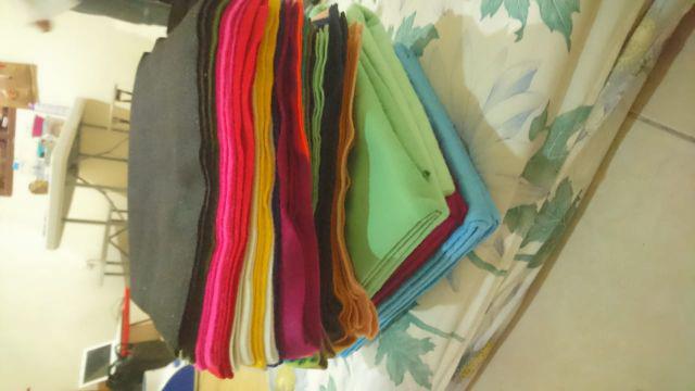 Kain Flanel Paket 19 Warna (ukuran Besar 50cmx45cm)