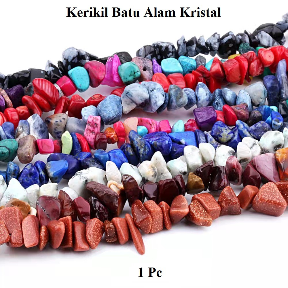 Manik - Manik Kerikil Batu Alam Kristal Harga/1String