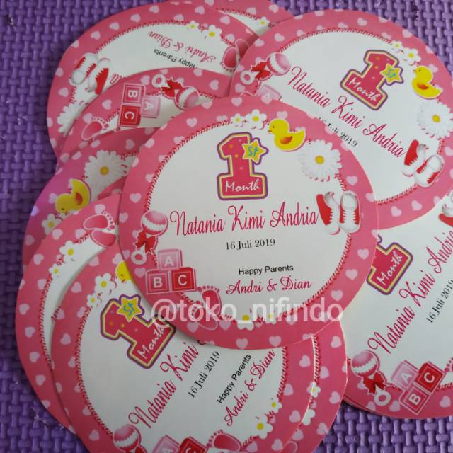 Sticker Tumpeng Mini Stiker Ulang Tahun Shopee Indonesia