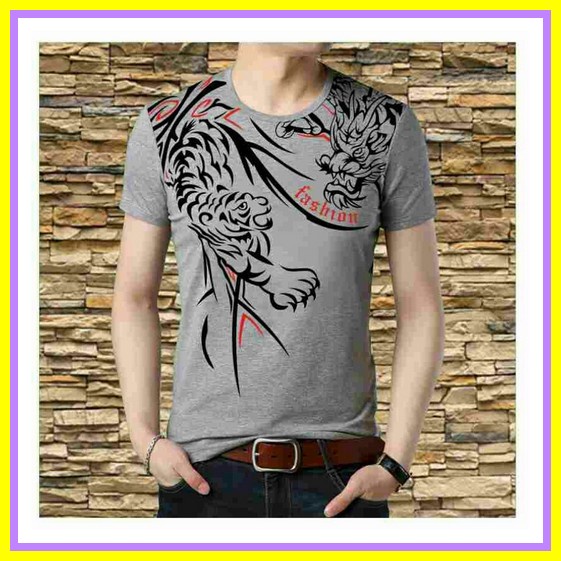 Kaos Pria Kekinian Distro Lengan Pendek Kaos Oblong Santai Atasan Pria Motif Simpel Baju Laki-Laki K