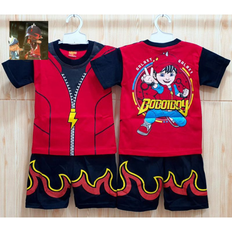 SETELAN ANAK BOBOIBOY KOSTUM TERLARIS / KAOS BOBOIBOY TERMURAH