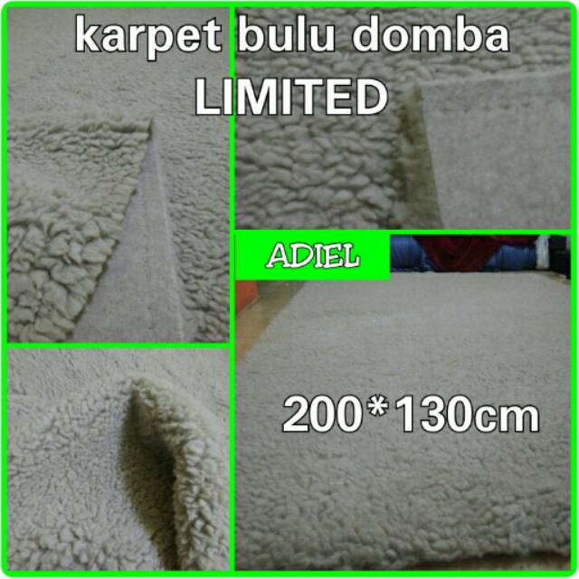 Sodaranya bulu korea. Kain / karpet bulu domba ukr 200x130cm