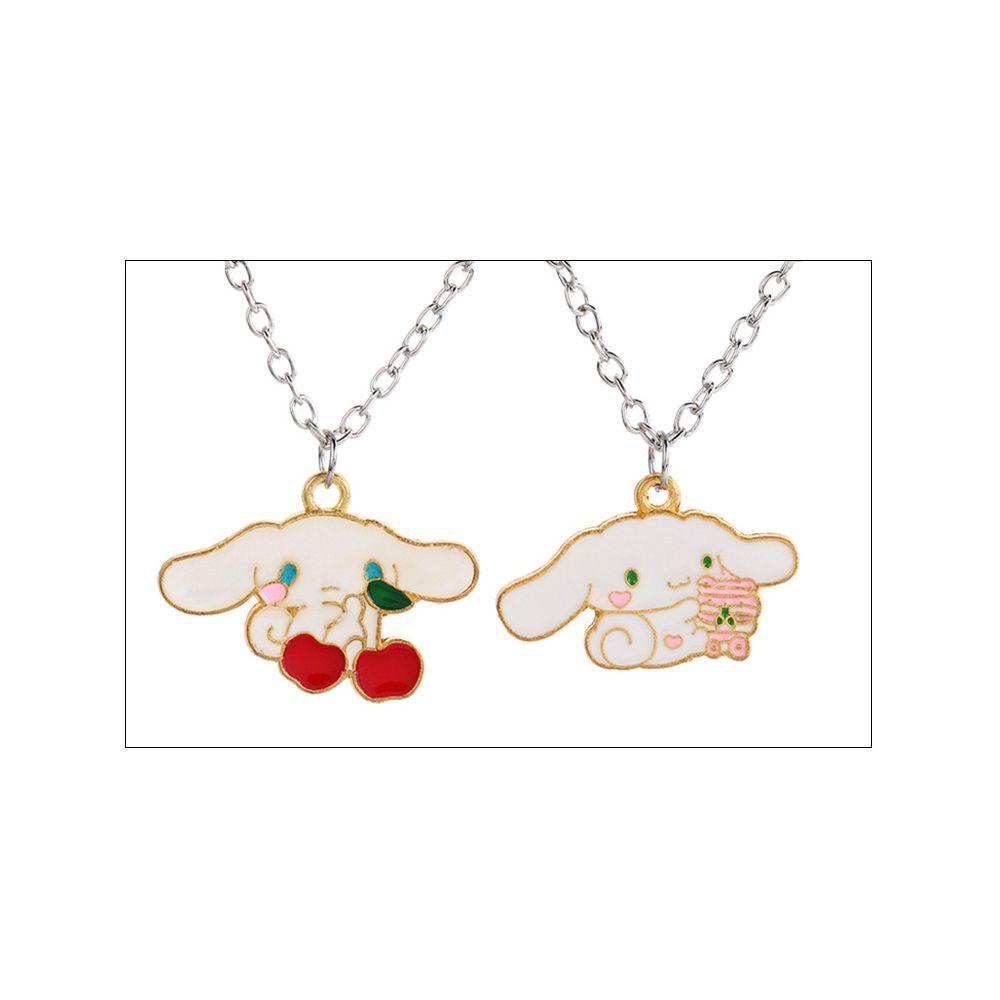 Needway Cinnamoroll Anjing Kawaii Kartun Hadiah Gantung Liontin Ornamen Cherry Pendant