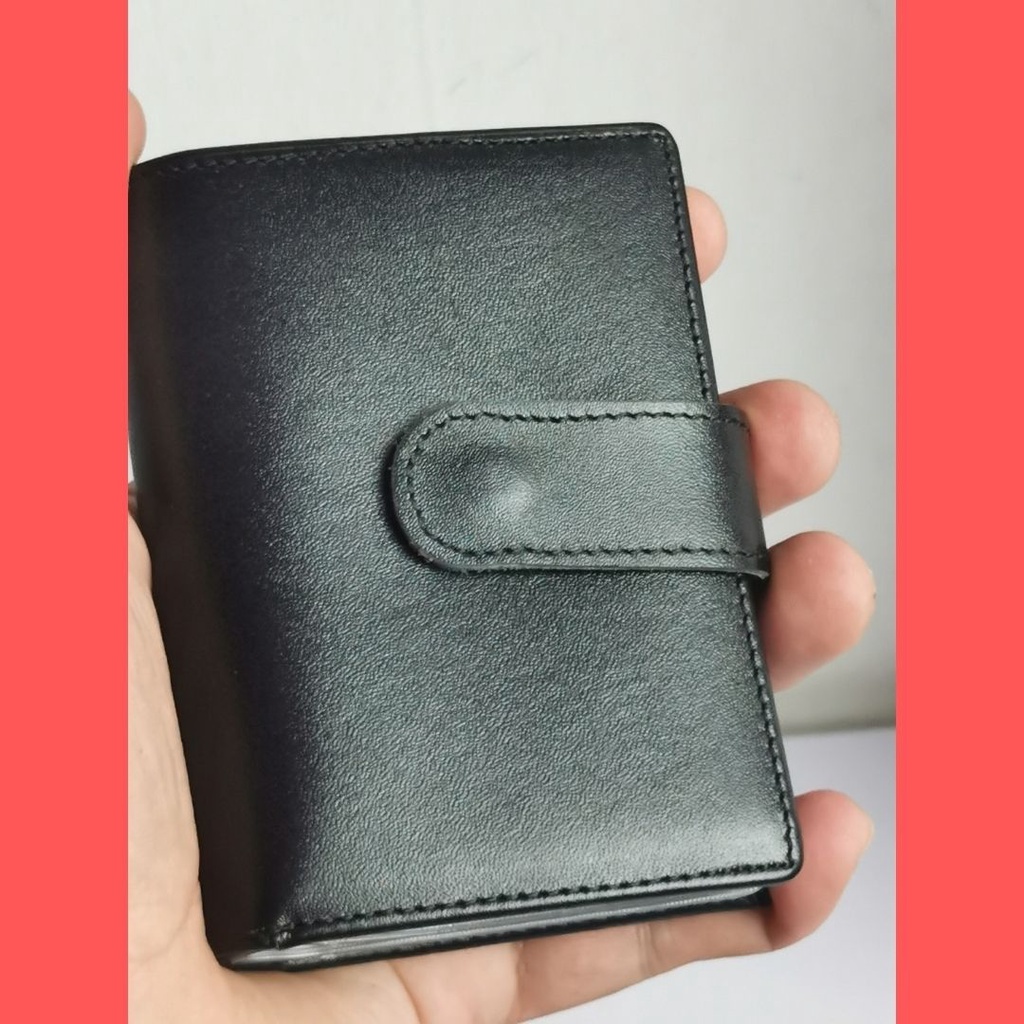 Dompet kartu kulit asli