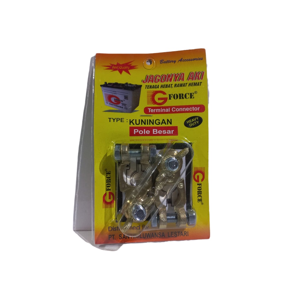 Jual GFORCE Kepala Aki Standar Besar Kuningan - Battery Terminal