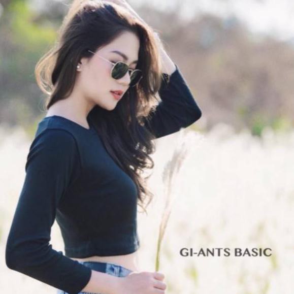 Muraaaahh KAOS  CROP TOP LENGAN  PANJANG  GI ANTS BASIC 