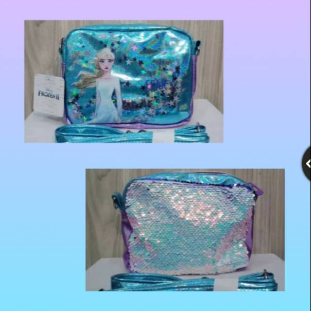  Tas  Selempang Kotak Frozen  II Gliter Shopee Indonesia