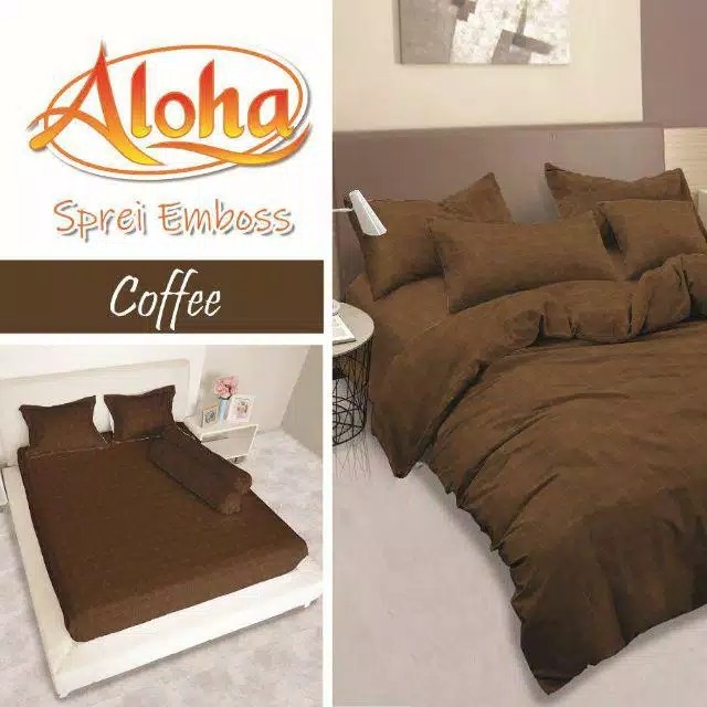 Sprei Aloha Lady Rose Size (180x200) King Size Polos Emboss Terlaris Dan Termurah Adem Dan Lembut