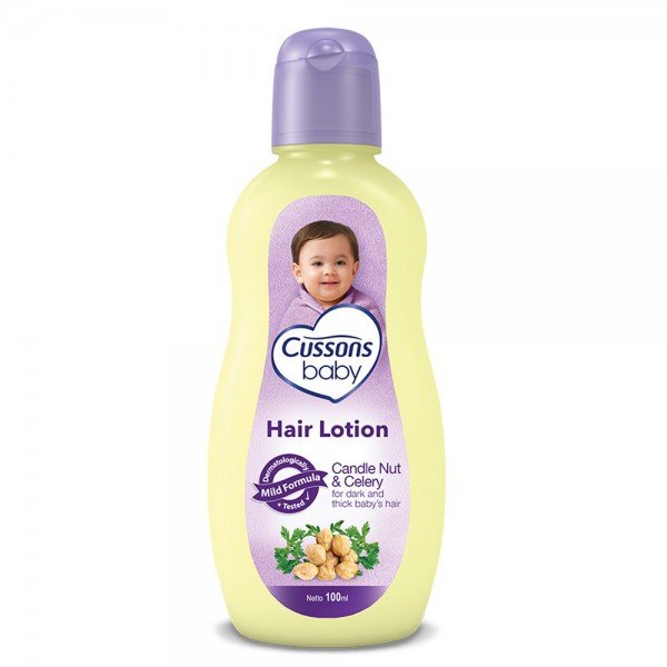 Cussons Baby Hair Lotion Candle Nut Kemiri Celery 100 ml 