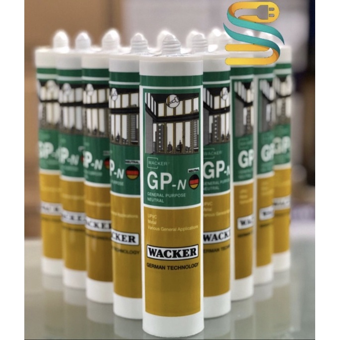 Lem Kaca Silicone Sealant Neutral GPN Wacker