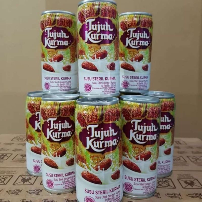 Susu Tujuh Kurma 189 Ml - Susu Steril Tujuh Kurma 1 Dus