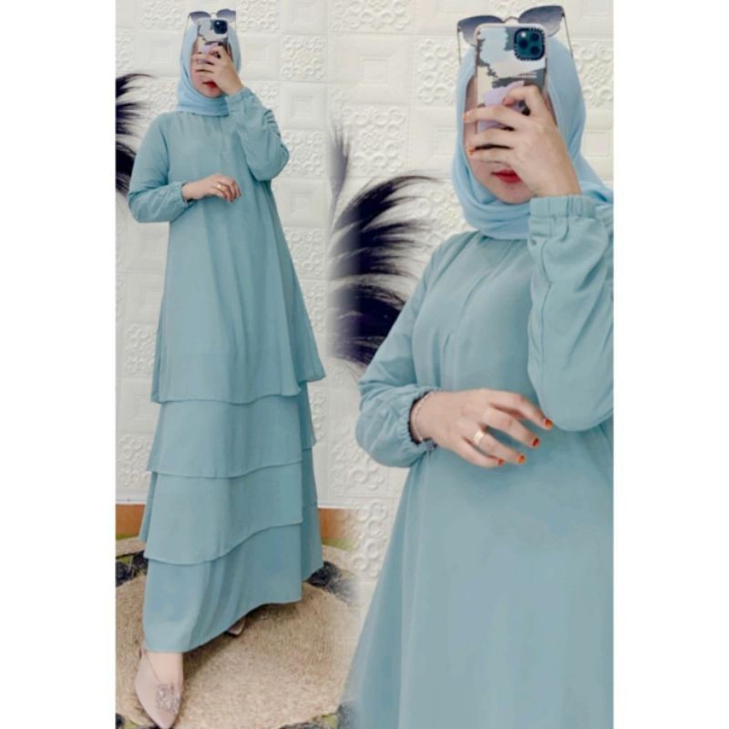GAMIS MALAYSIA LAPIS LEGIT|TERMURAH|CUCI GUDANG|FAMYS HIJAB✨