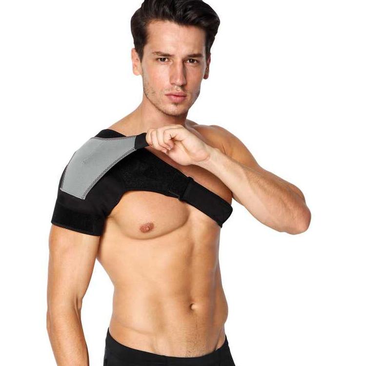 Modern.. Shoulder Support Brace Guard Wrap Belt Fitness / Penyangga Penopang Penahan Bahu Tangan Kan