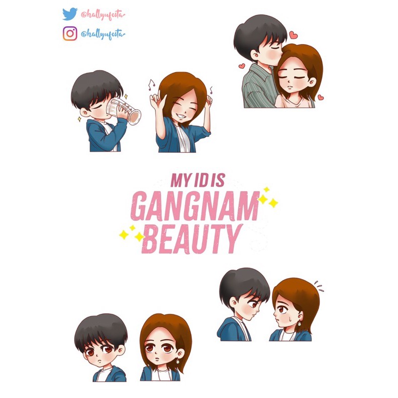 Sticker My Id Is Gangnam Beauty