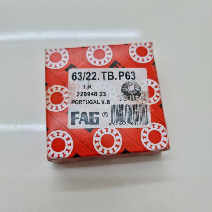 Murah Bearing FAG High Speed 63/22 TB.P63 Portugal 100% Original Keren