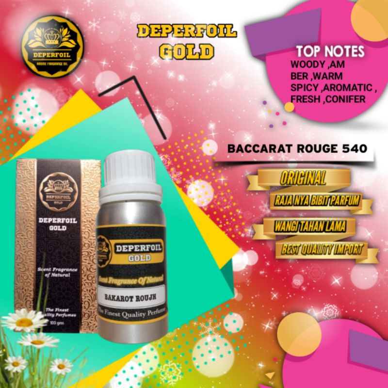 Bibit Parfum Ori BACCARAT ROUGE 540 UNISEX - Biang Parfum Bacarat Rouge non alkohol