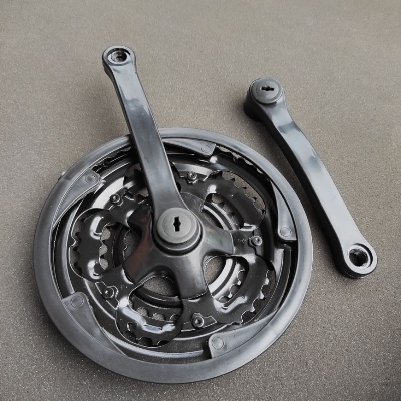 Crank 3 Speed MTB Crankset Gear Tengah 28T 34T 48T / Gir Depan Sepeda 3 Susun MTB MINION SELI