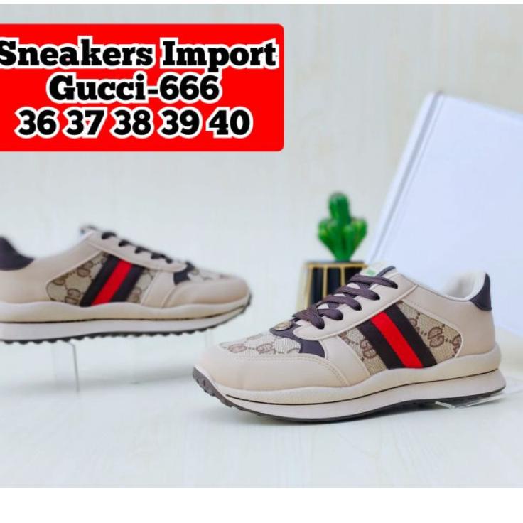 Penjualan Terbanyak.. SEPATU SNEAKERS IMPORT GUCCI KODE 666