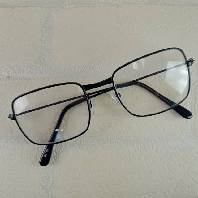 【COD】Kacamata Minus Pria/WanitaFashion Korea besi kotak frame Kacamata KacaMata Minus Murah