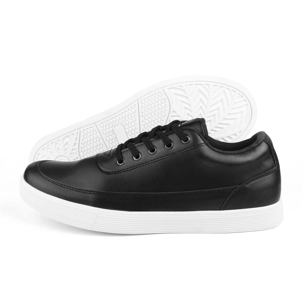 DEDRICK BLACK WHITE NAZ - Sepatu Sneakers Pria Casual Original