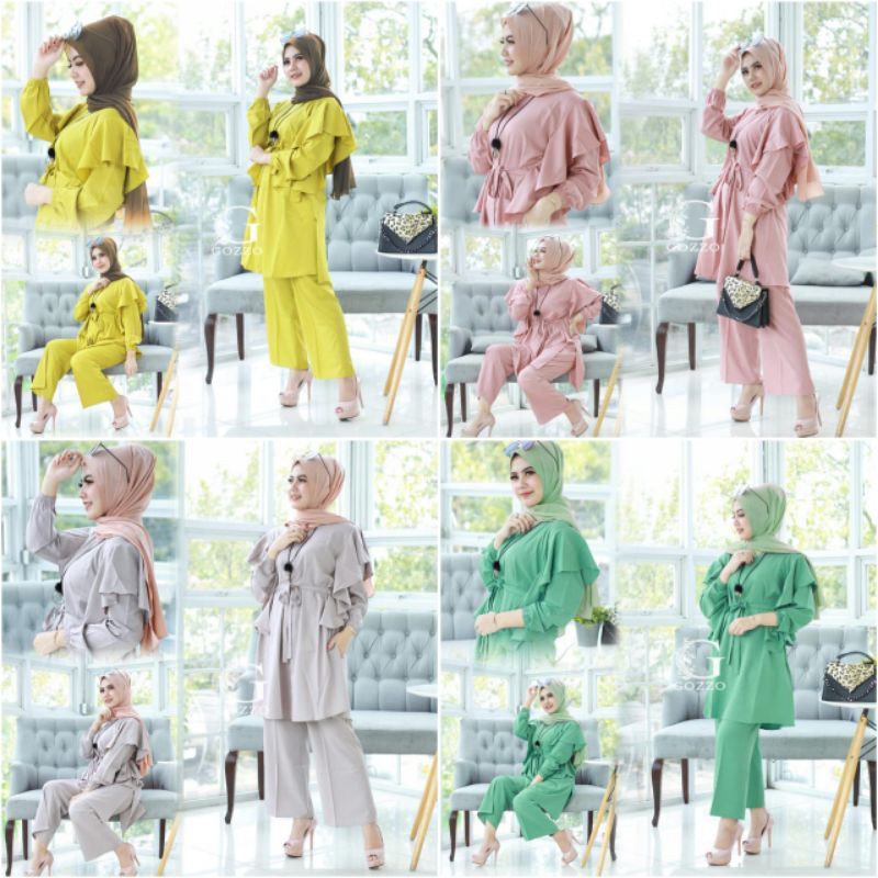 NAUMI ONE SET setelan celana ori GOZZO import