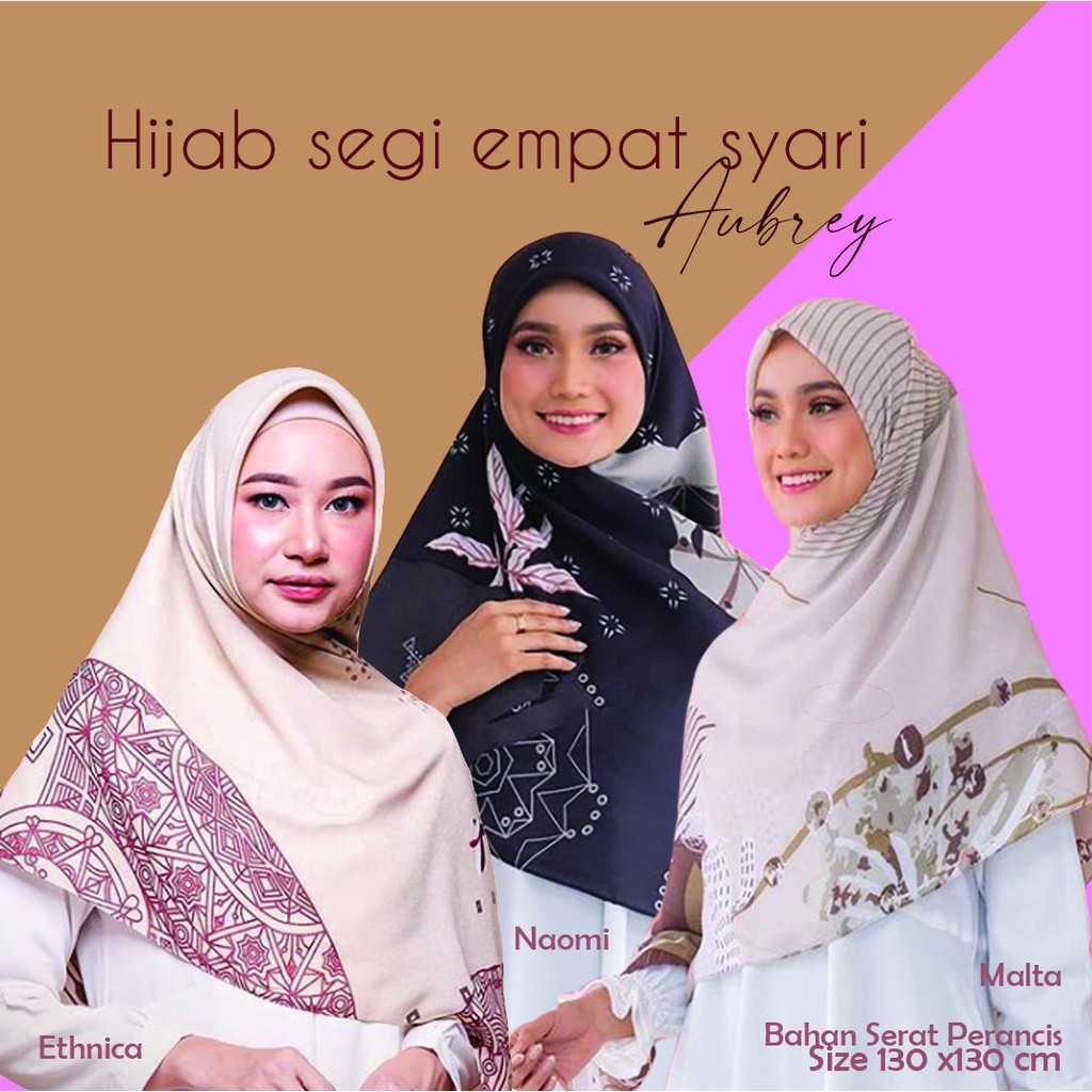 Hijab Segi Empat Jumbo/Jilbab Syari motif/Jilbab Jumbo Motif