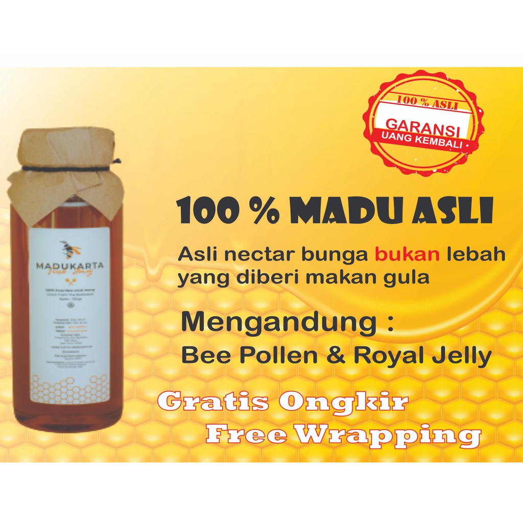 

Madu Asli Pure Honey Murni Madu Hutan Manis 100% Original Murah Berkualitas Madukarta