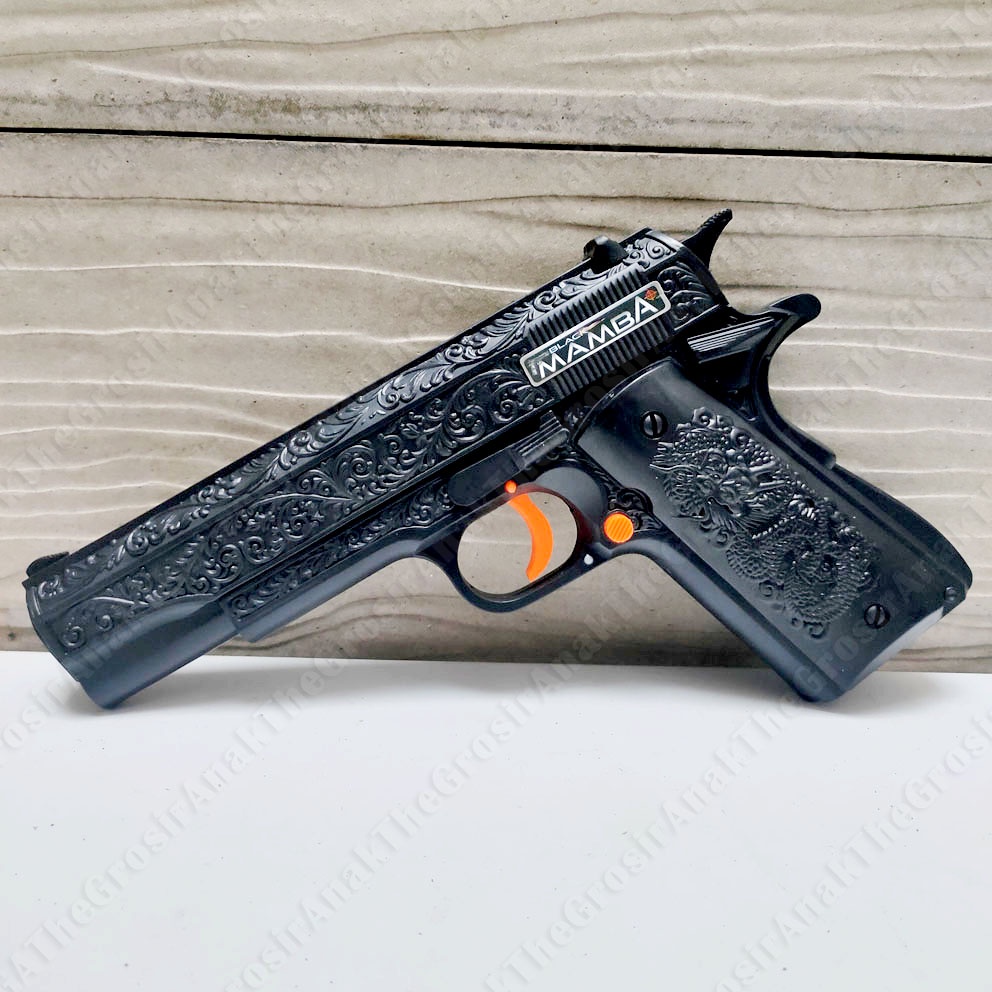 Black Mamba P355 Ukiran Naga Dragon FOTO ASLI Mainan Tembak Sudah SNI