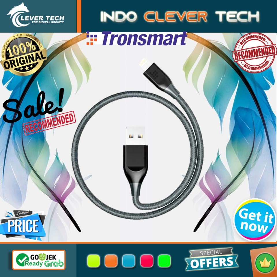 Tronsmart 19AWG Double Braided Lightning Cable 0.3M(1ft) [LTA24]