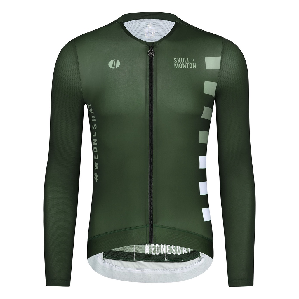JERSEY MONTON MAN LONG WEDNESDAY II GREEN - BAJU SEPEDA LENGAN PANJANG