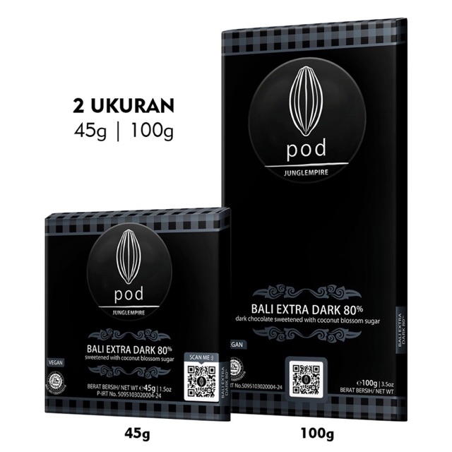 

Pod Chocolate Bali Extra Dark 80%