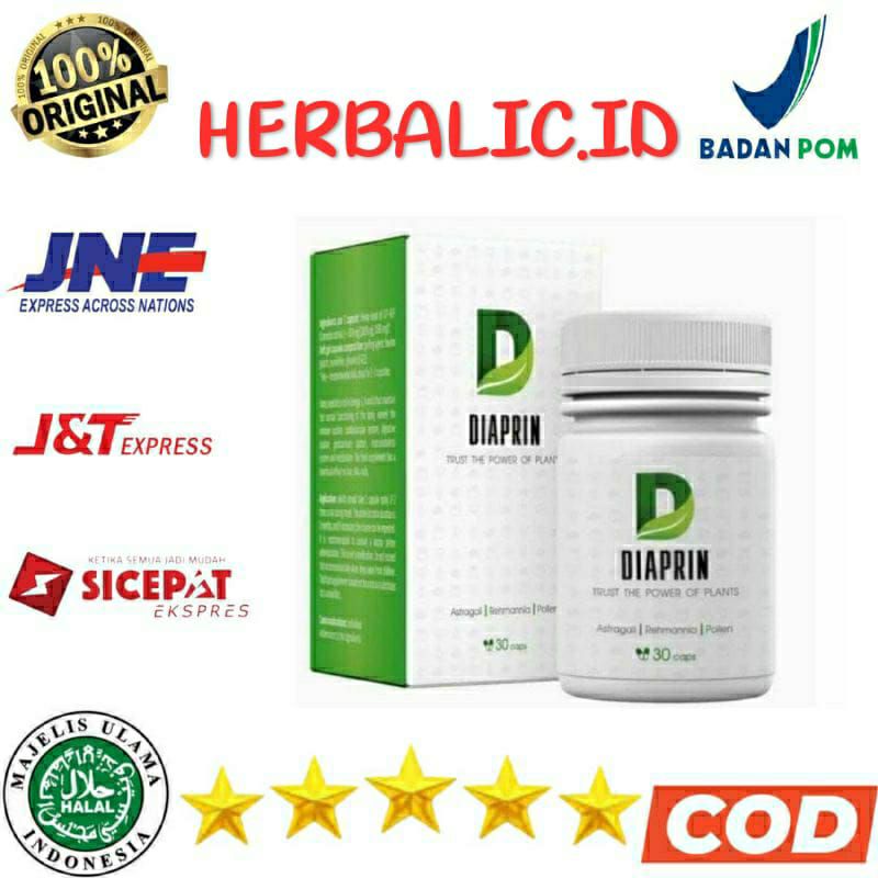 Obat Diabetes Diaprin Original - Diaprin Spesialis Menurunkan Kadar Gula Darah & kencing Manis
