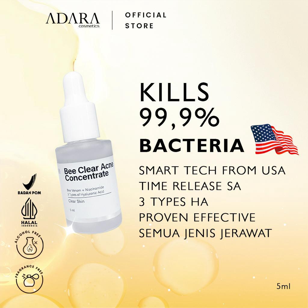[Best Seller Acne Bundle] ADARA - Enzyme Wash + Acne Gel Extra Formula + Spotless Gel/Cream