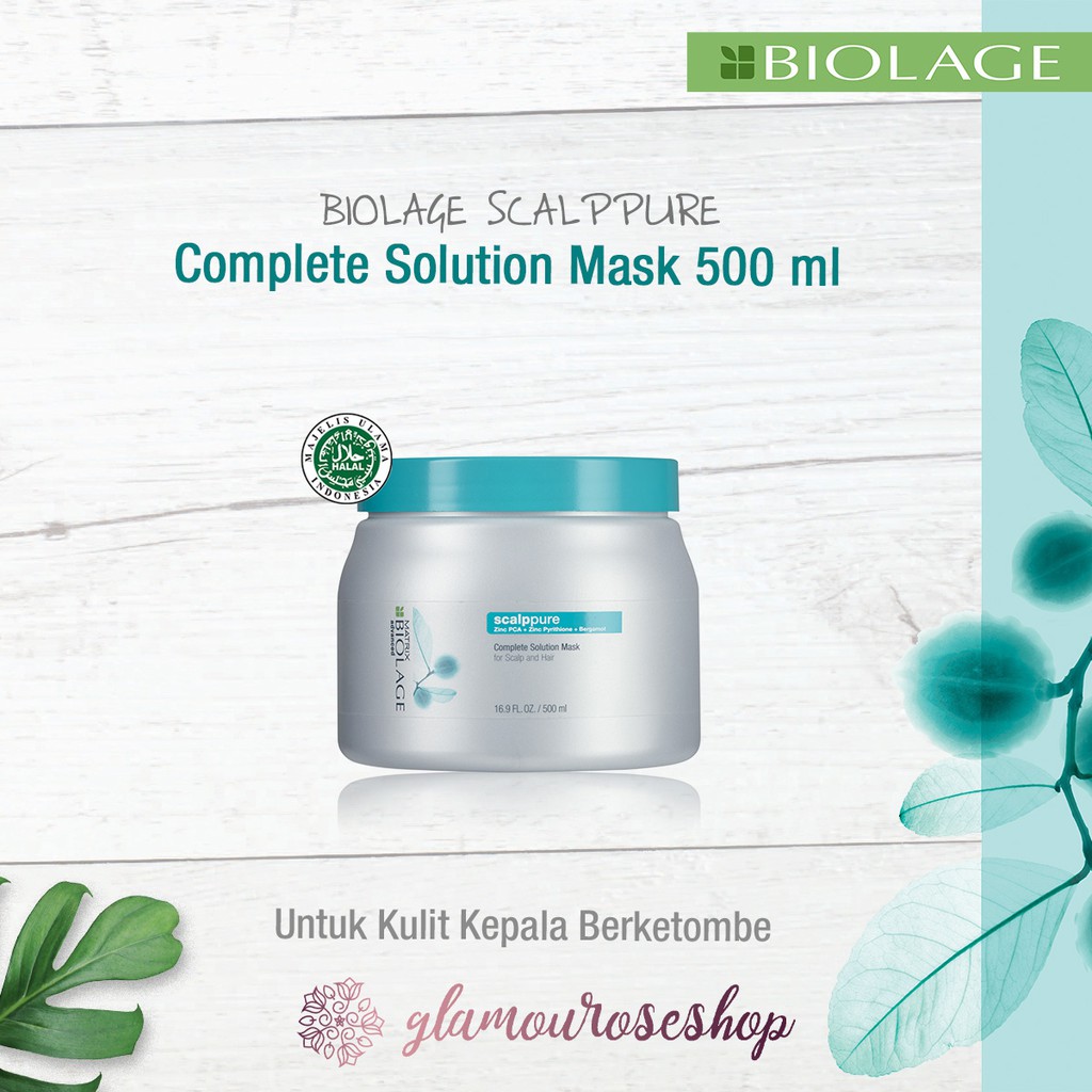 ❤️Glamouroseshop❤️ MATRIX Biolage Scalppure Complete Solution Mask 500 mL