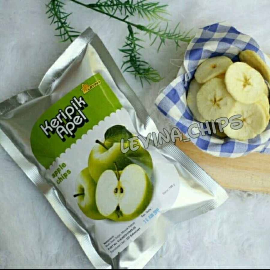

Keripik kripik buah apel levina 100 gram kualitas super